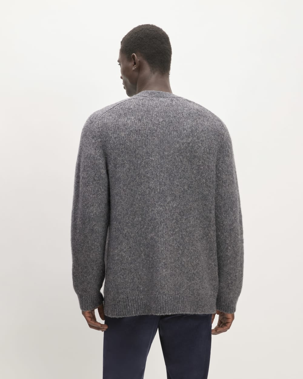 The Cloud Relaxed Cardigan | Heathered Dark Charcoal - Image 6