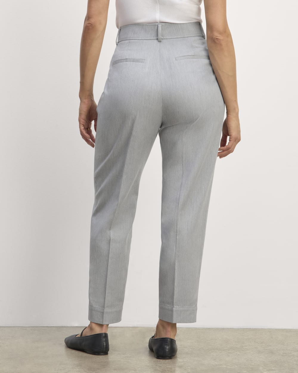 The Draper Tapered Pant in Buttersmooth | Heather Steel - Image 5