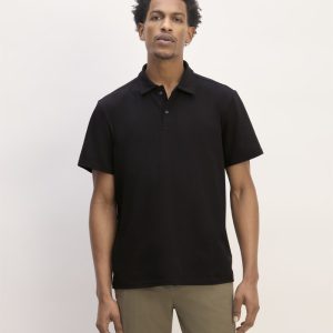 The Premium Weight Short-Sleeve Polo | Black