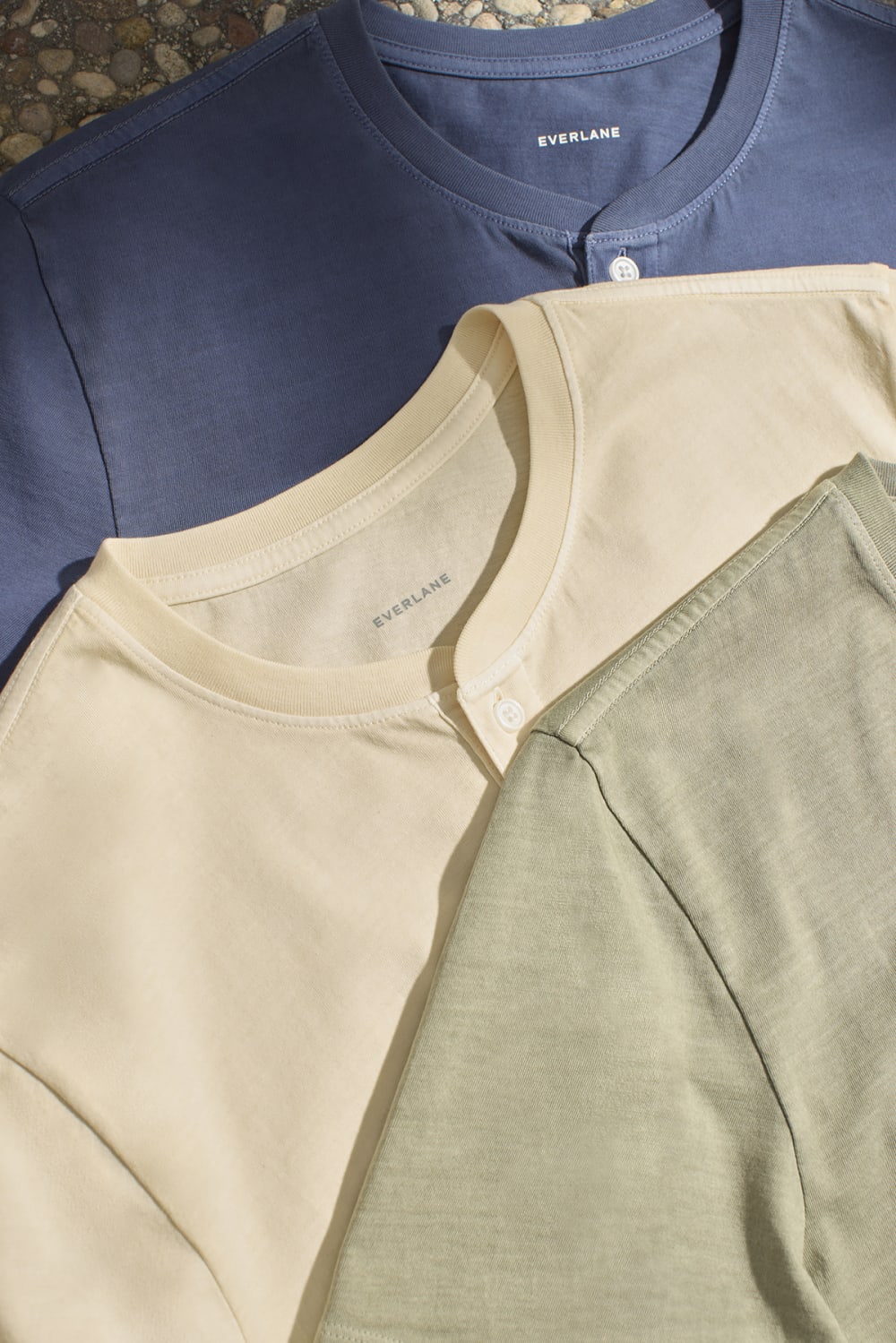 The Essential Organic Garment-Dyed Henley | Parchment - Image 7