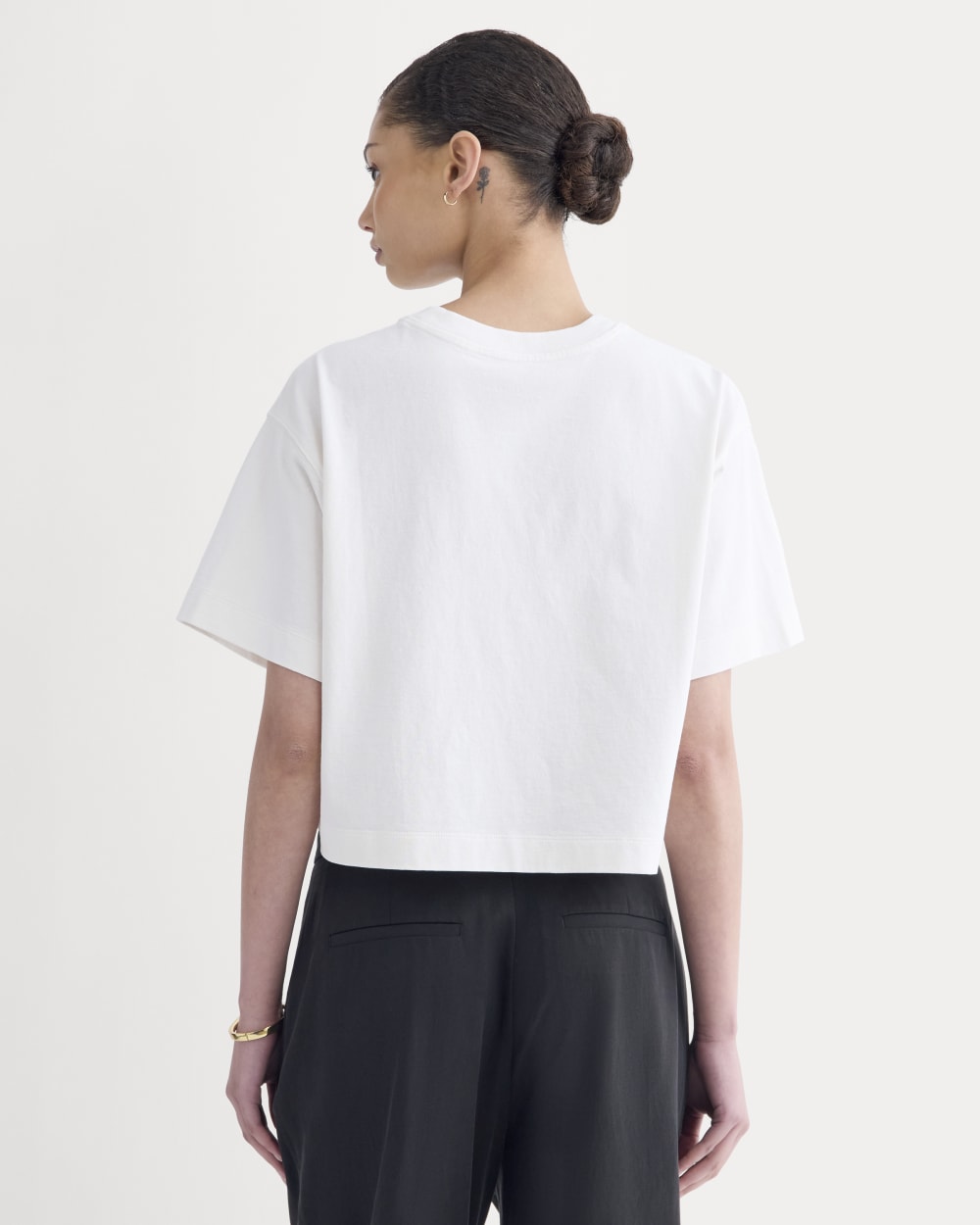The Premium Weight Cropped Tee | Bone - Image 4