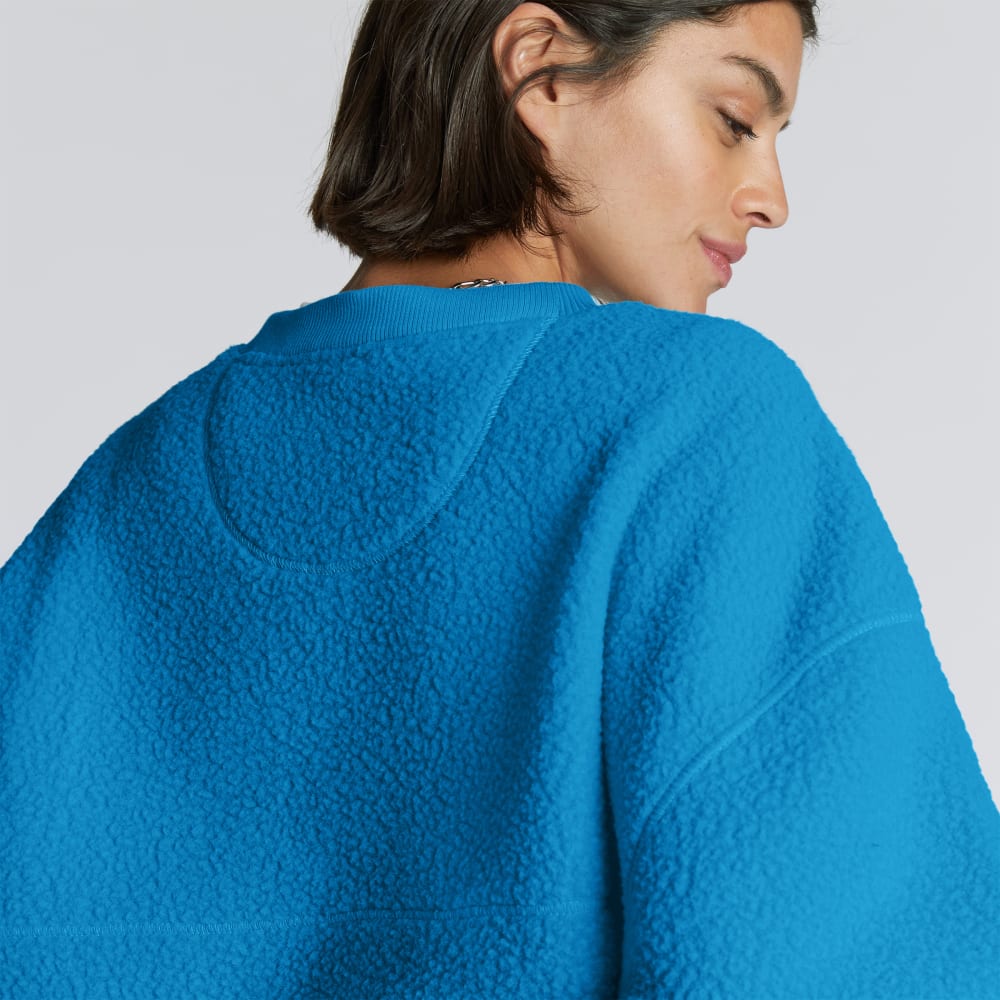 The ReNew Teddy Oversized Crew | Horizon Blue - Image 2