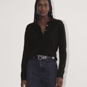 The Classic Polo in Cashmere | Black