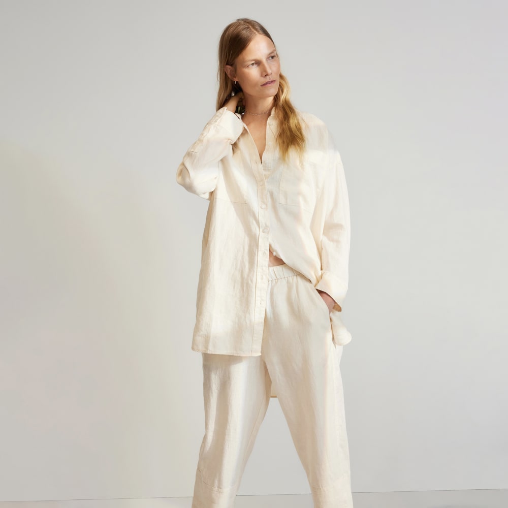 The Linen Pull-On Barrel Pant | Canvas - Image 6