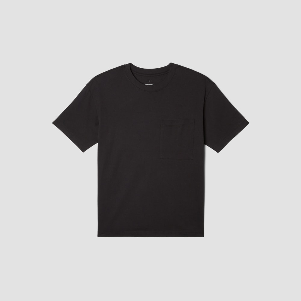 The Organic Cotton Relaxed Pocket Tee | Black - Image 2