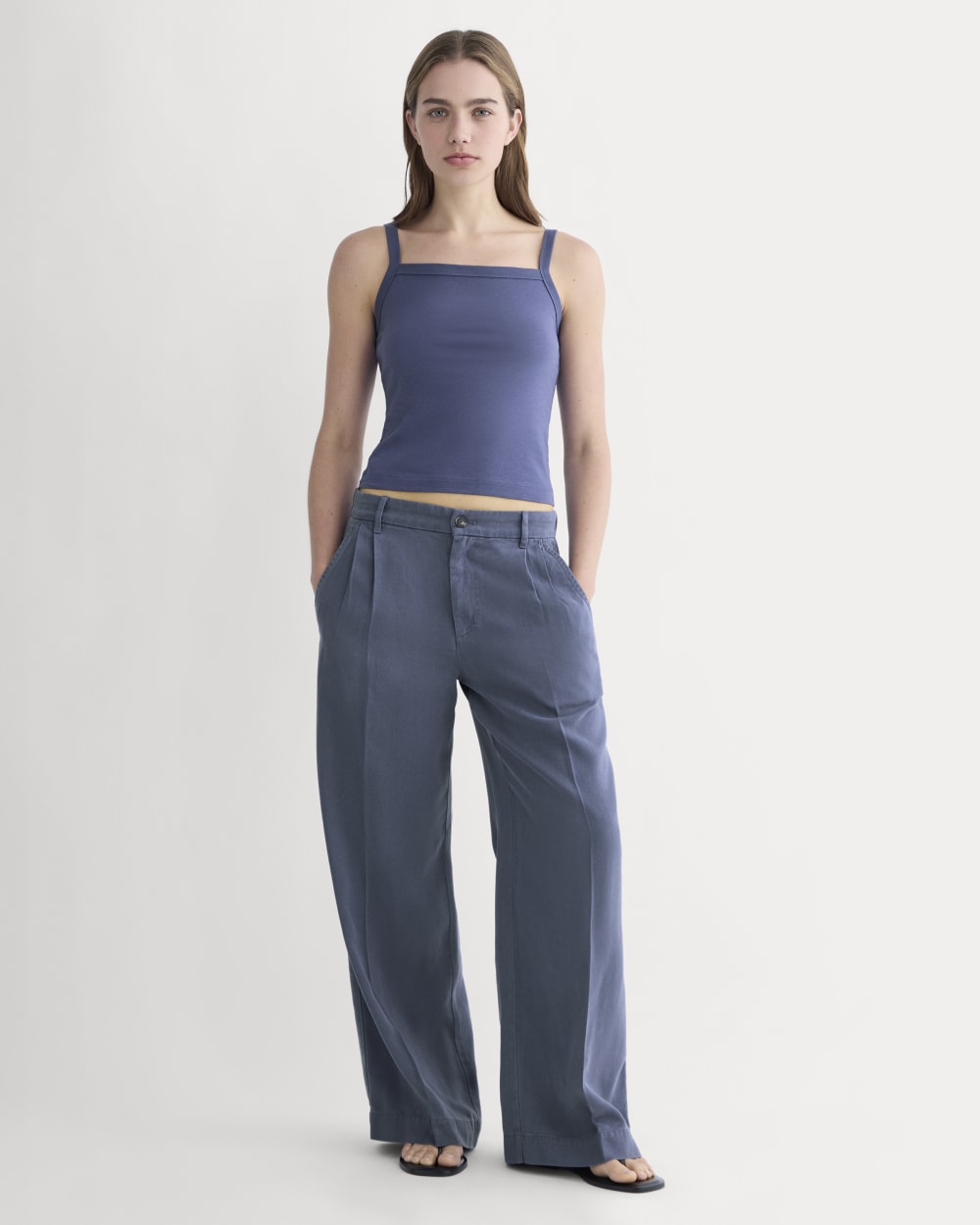 The Essential Square-Neck Tank | Deep Cobalt - Image 3