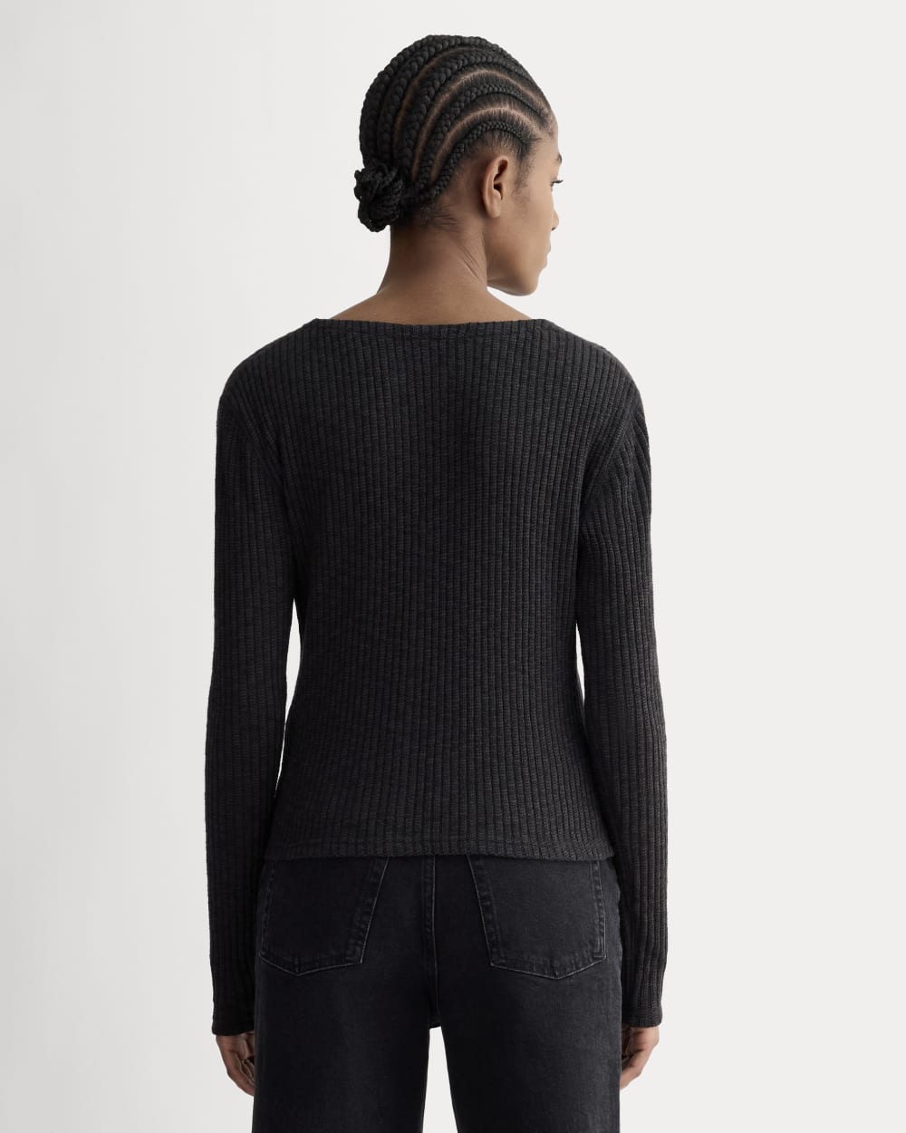 The Cozy Rib Cardigan | Black - Image 5