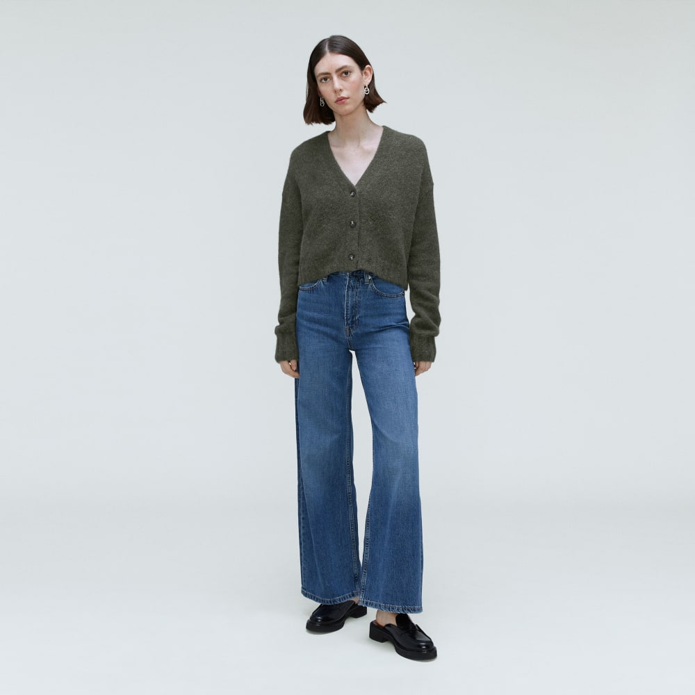 The Alpaca V-Neck Cropped Cardigan | Kambaba - Image 6