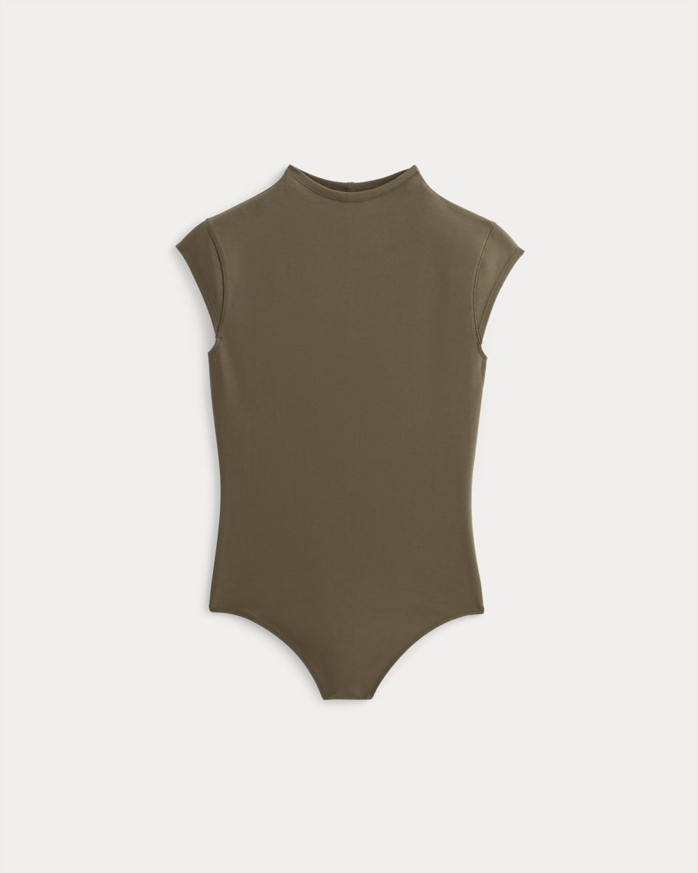 The Form Funnel-Neck Bodysuit | Deep Taupe - Image 2