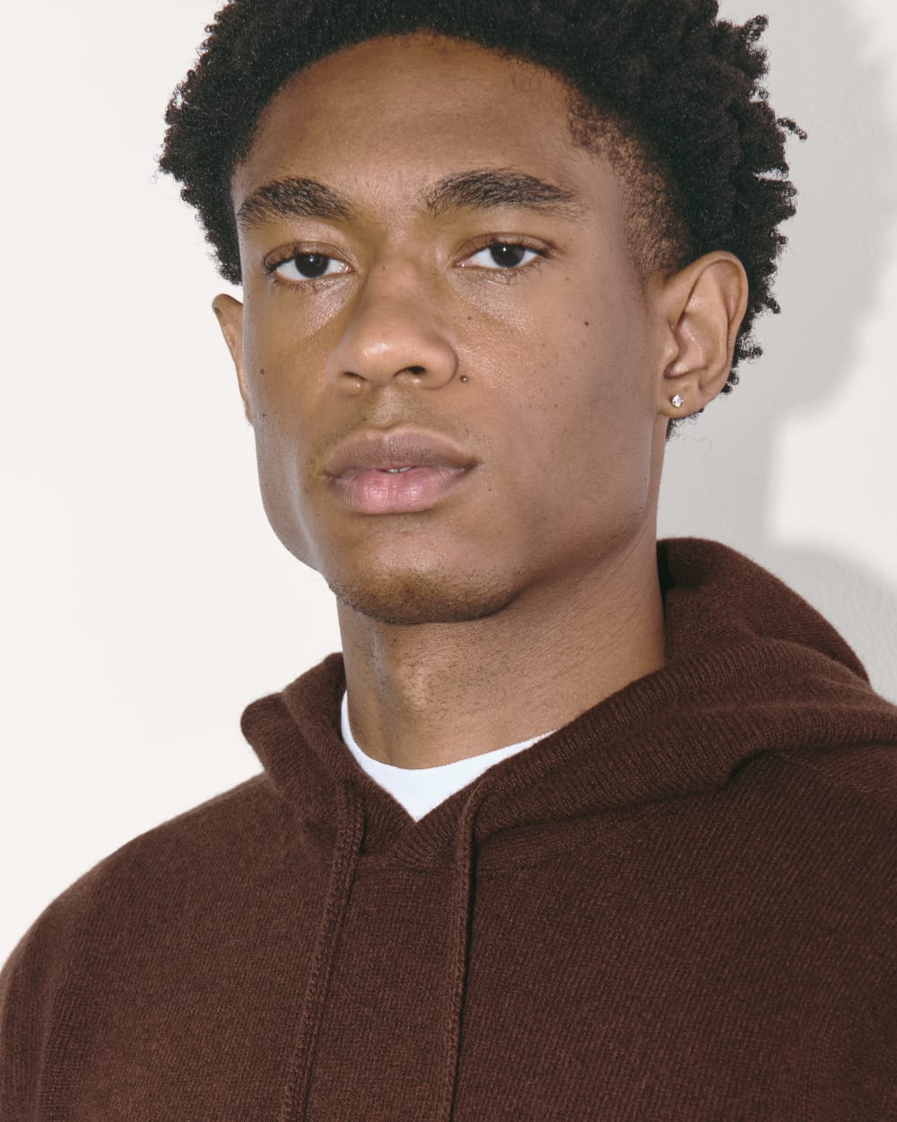 The Felted Merino Hoodie | Heather Mahogany - Image 3