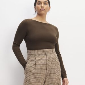 The Supima? Form Scoop-Back Tee | Cocoa