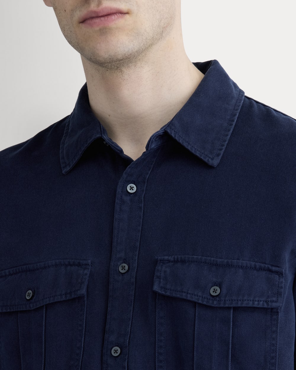 The Utility Shirt Jacket in Buttersoft | Navy - Image 4