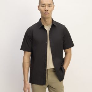 The Supima? Short-Sleeve Poplin Shirt | Black