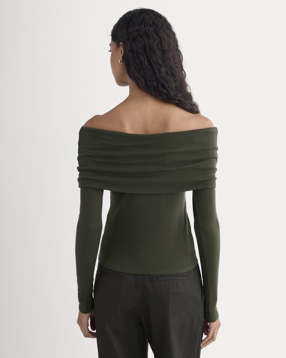 The Off-the-Shoulder Top in Butterluxe | Dark Green - Image 5