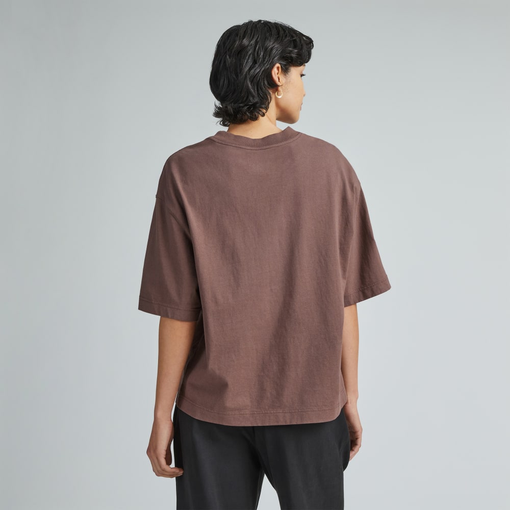 The Premium Weight Relaxed Tee | Chocolate Brown - Image 3