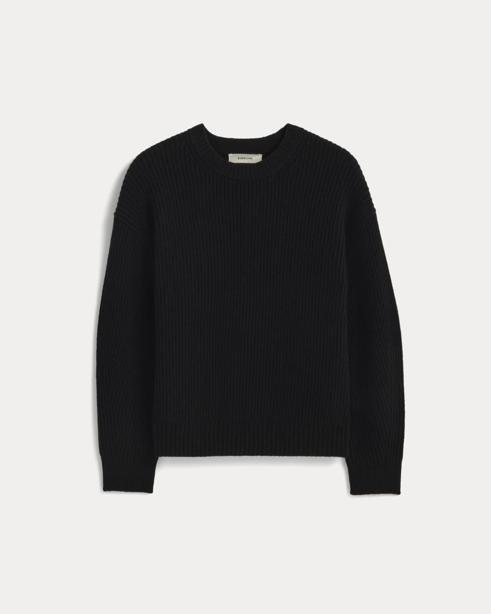 The Cocoon Crew in Wool Cashmere | Black - Image 2