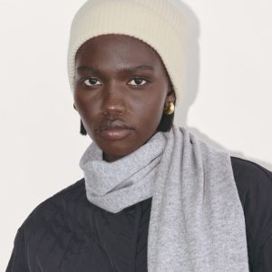 The Cashmere Ribbed Beanie | Bone