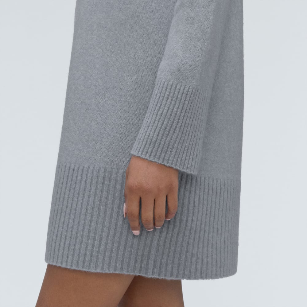 The Cozy Stretch Turtleneck Dress | Smoke - Image 5