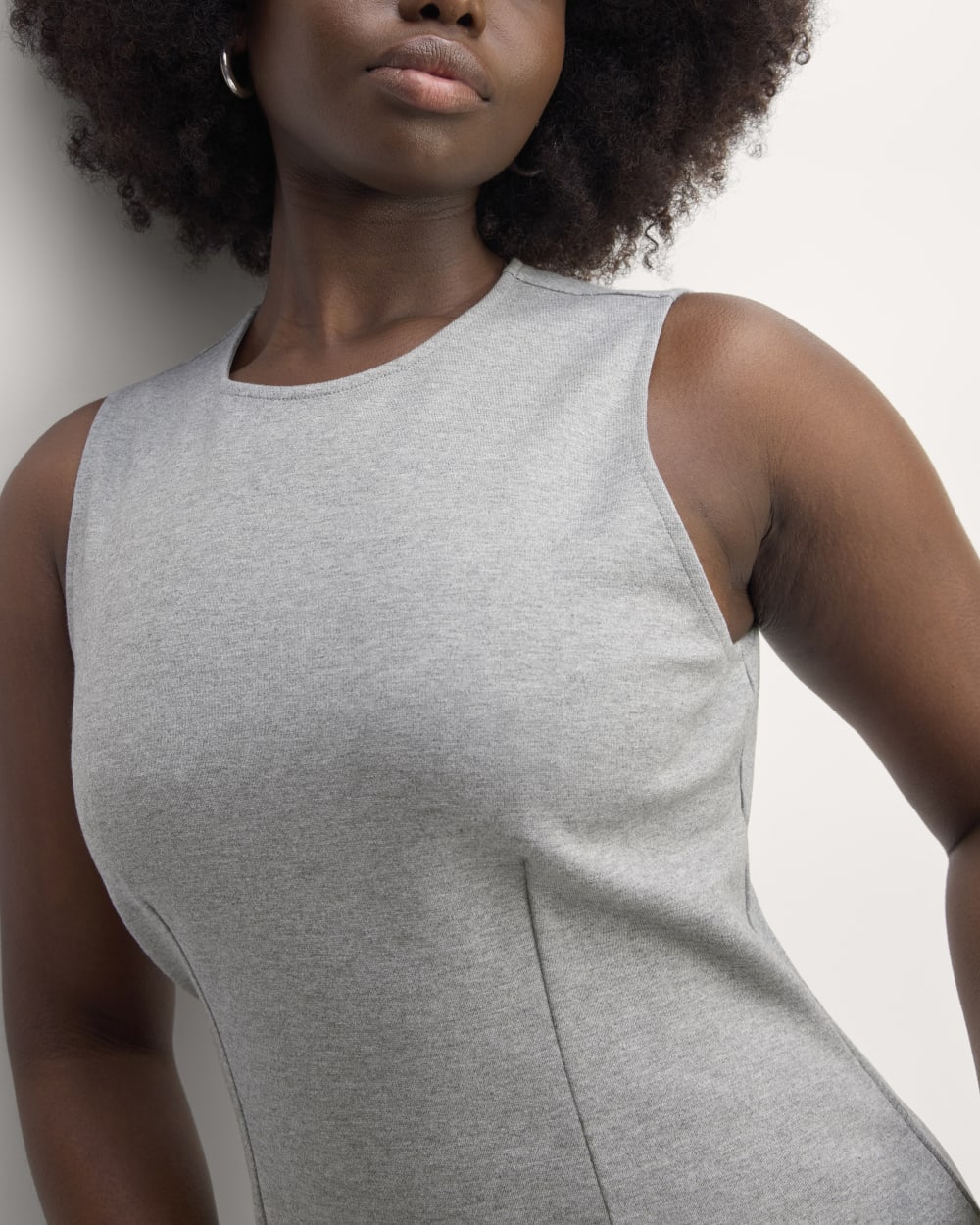 The Dream '90s Shift Dress | Mid Heather Grey - Image 4