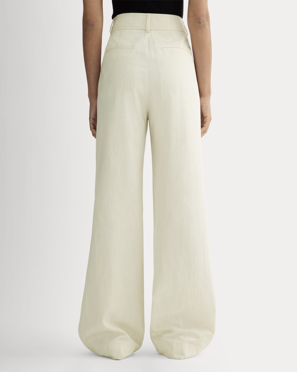The Draper Pleated Pant in Buttersmooth | Heathered Oat | 30 Inseam - Image 5