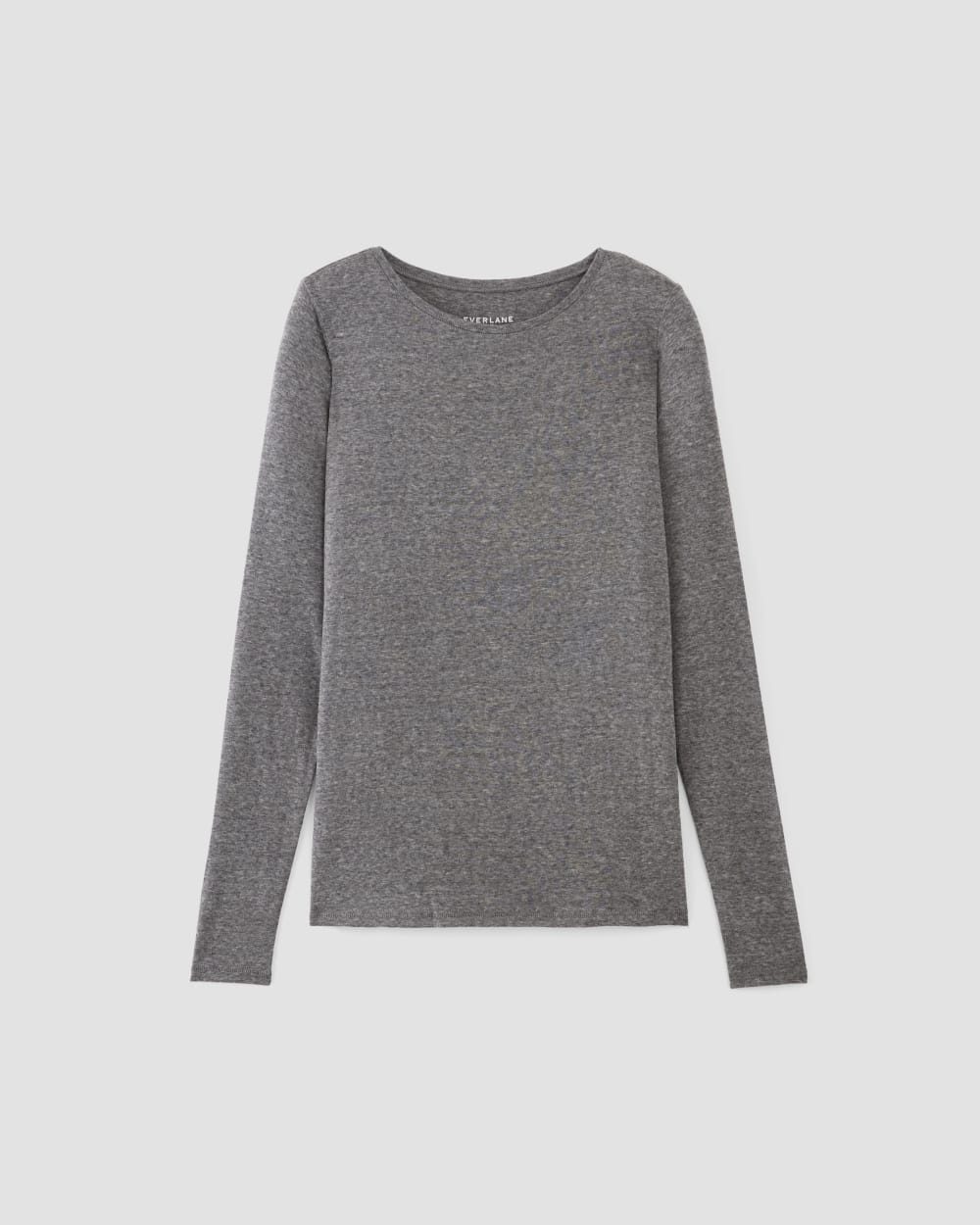 The Long-Sleeve Tee in Butterluxe | Heather Charcoal - Image 2