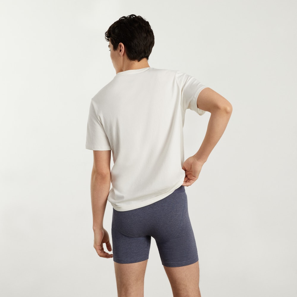 The Supima® Longer Boxer Brief | Uniform | Heather Blue - Image 5