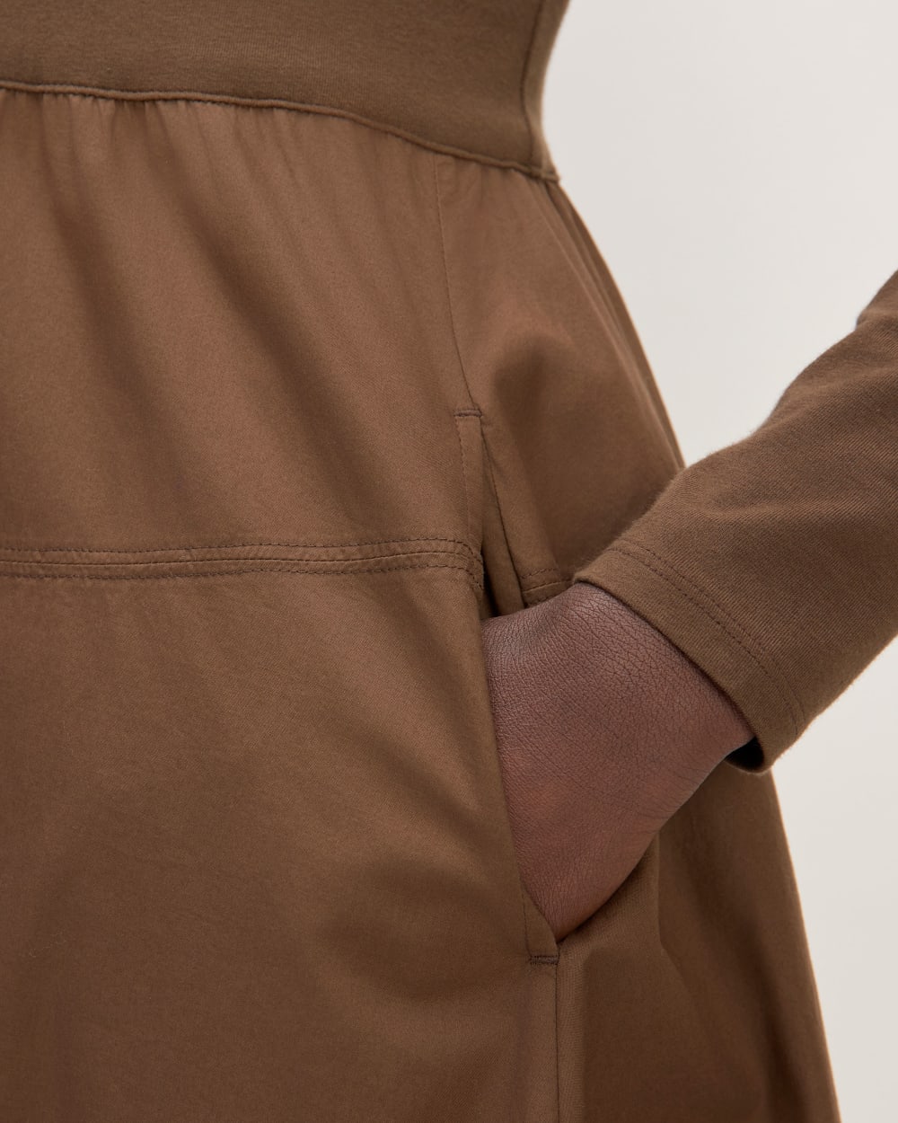 The Long-Sleeve Riviera Dress | Cocoa - Image 5