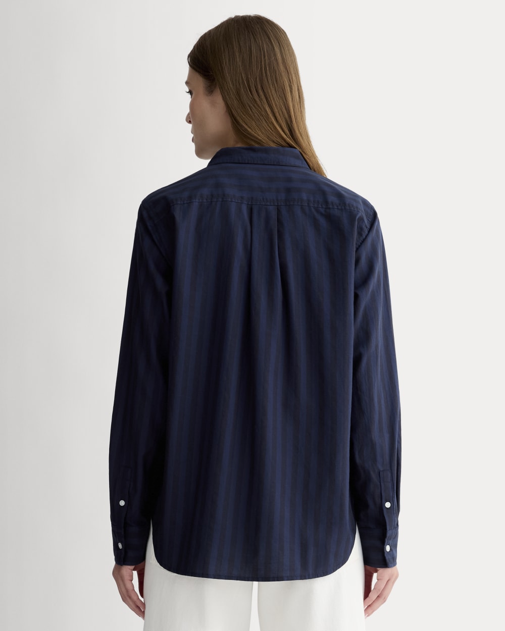 The Must-Have Shirt in Silky Cotton | Navy / Black - Image 5