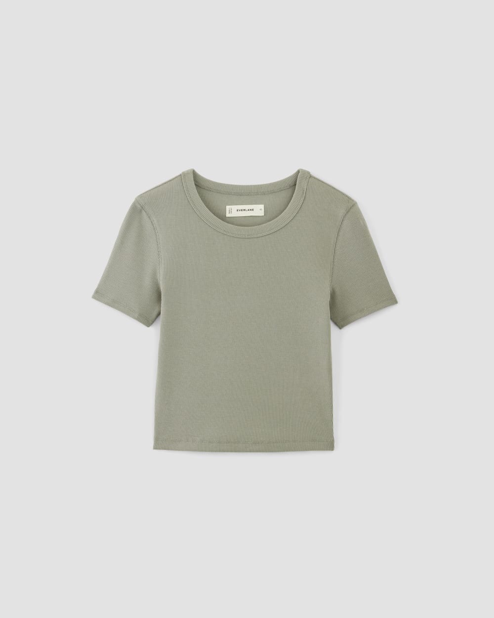 The '90s Rib Tee | Sage Green - Image 2