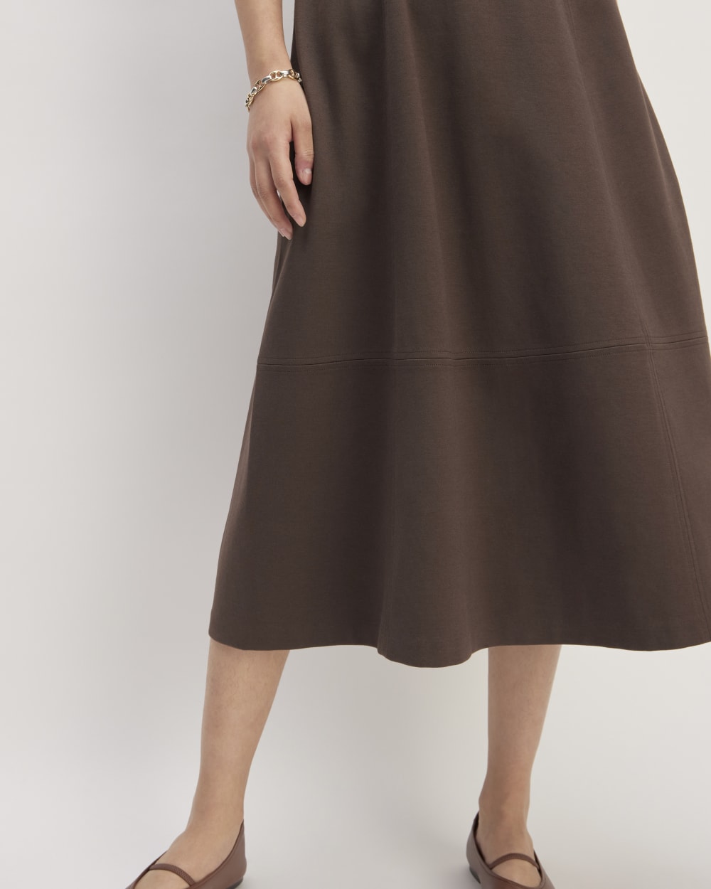 The Dream Short-Sleeve Dress | Earth Brown - Image 5