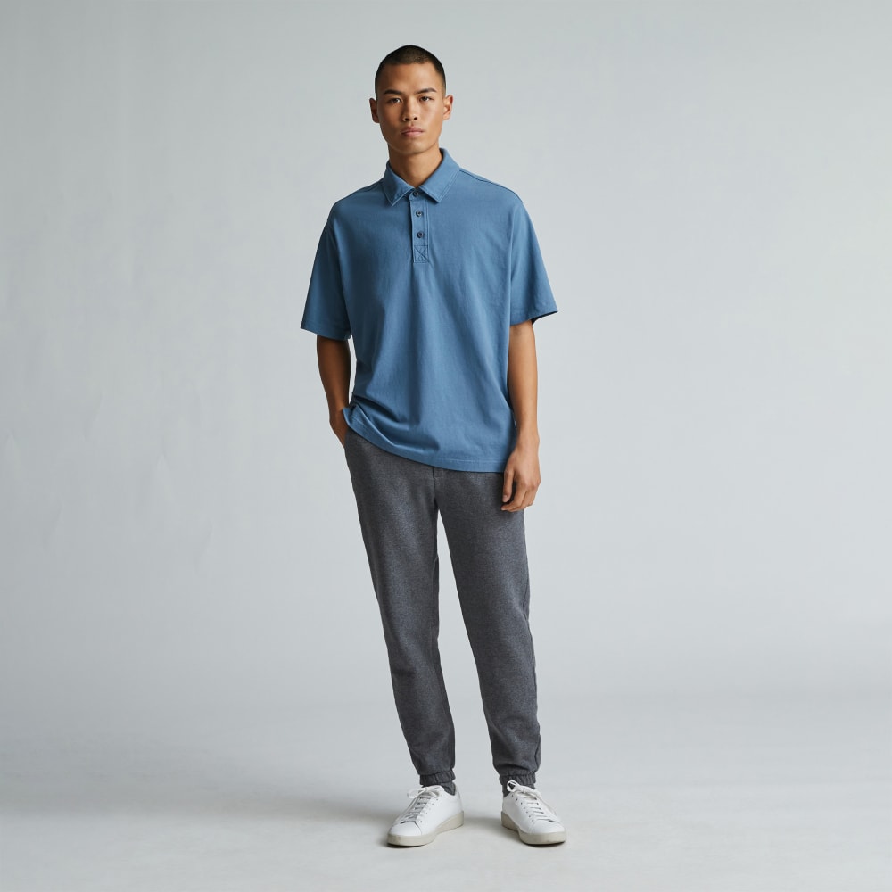 The Premium Weight Relaxed Polo | Bluefin - Image 5