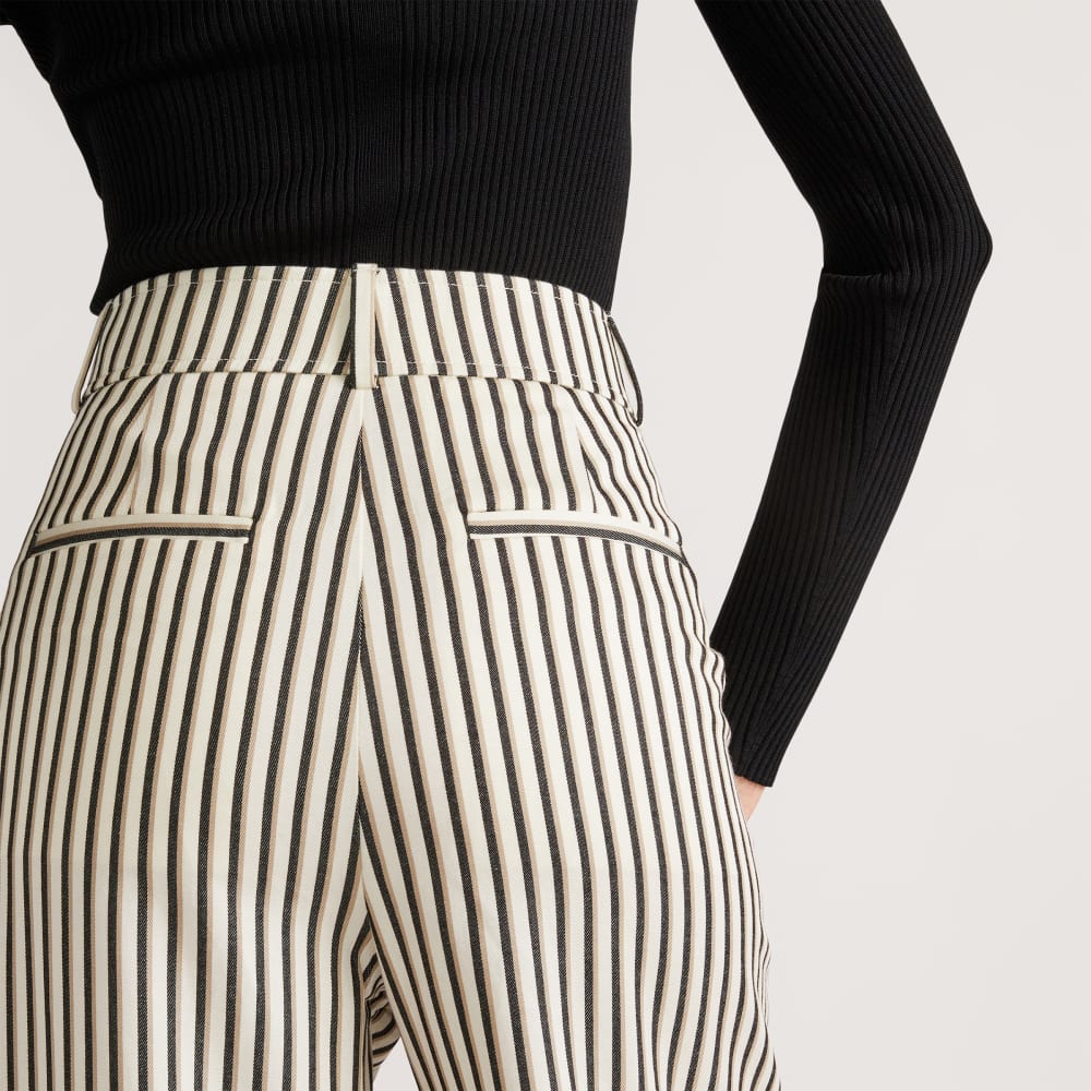 The Draper Pleated Pant in Buttersmooth | Ombre Stripe | 32 Inseam - Image 5