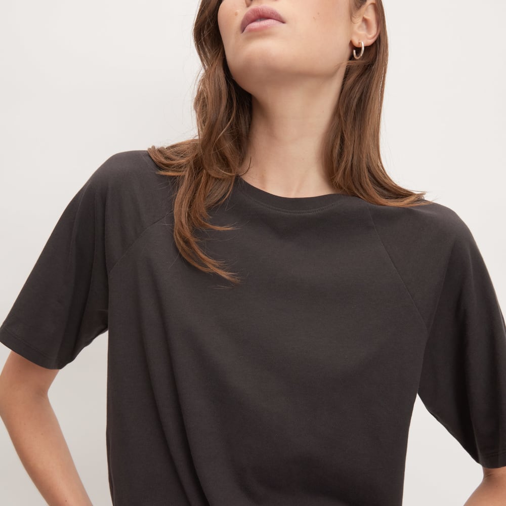 The Organic Cotton Raglan Tee | Vintage Black - Image 4