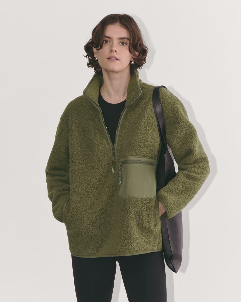 The ReNew Fleece Oversized Half-Zip | Kalamata