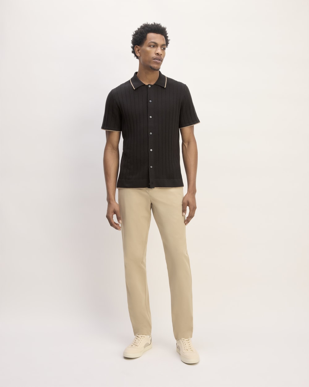 The No-Sweat Button-Down Polo | Black - Image 3