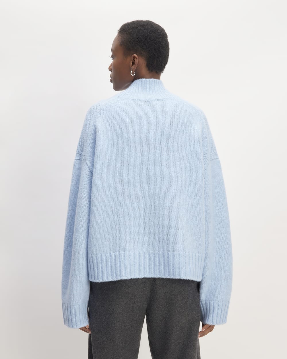 The Cloud Oversized Turtleneck | Chambray Blue - Image 6
