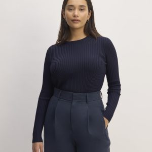 The Viscose Knit Crew | Navy