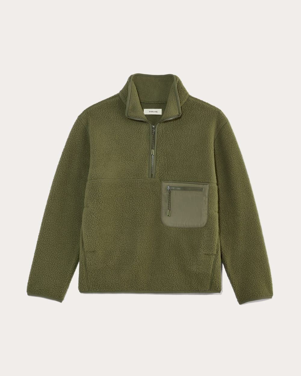 The ReNew Fleece Oversized Half-Zip | Kalamata - Image 2