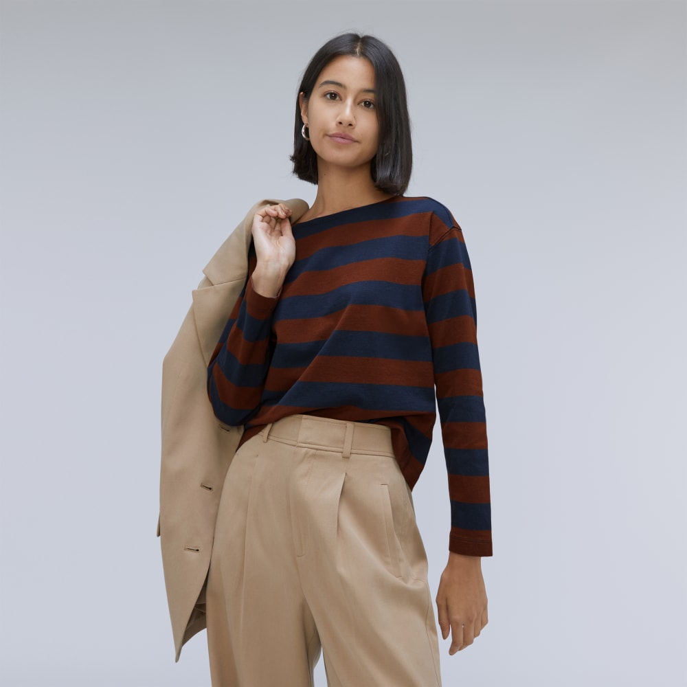 The Mariner Tee | Carob / Navy - Image 5