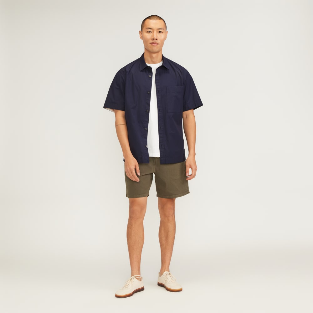 The Poplin Short-Sleeve Shirt | Deep Navy - Image 6