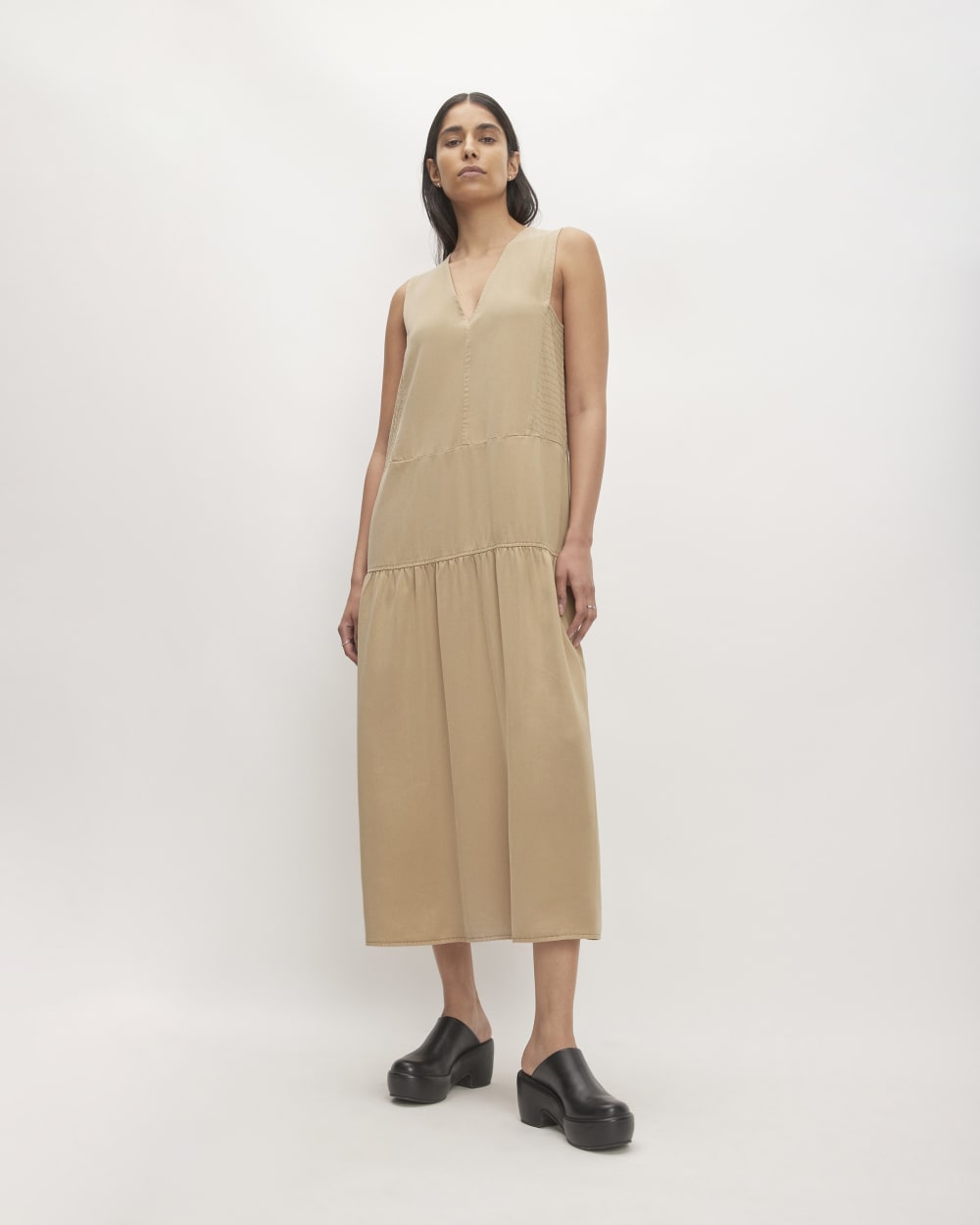 The TENCEL? V-Neck Dress | Cornstalk