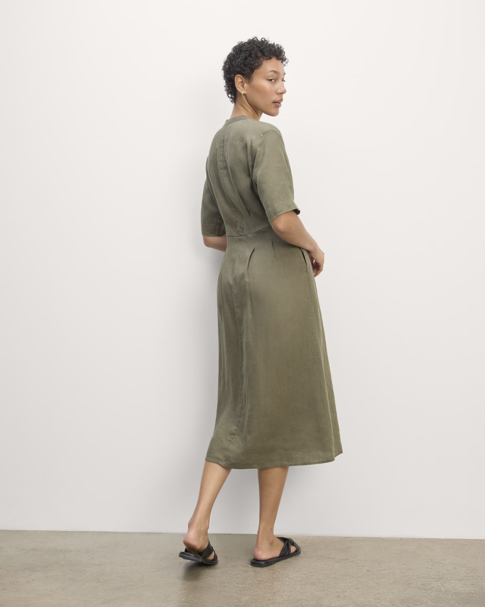 The Frolic Dress in Linen | Kalamata - Image 5