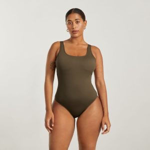 The Square-Neck One-Piece | Beech