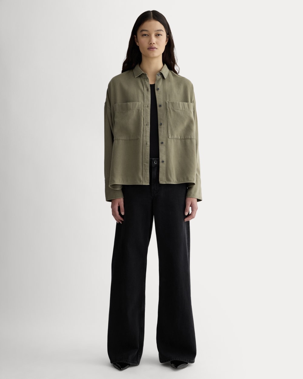 The Boxy Overshirt in Buttersoft | Kalamata - Image 3