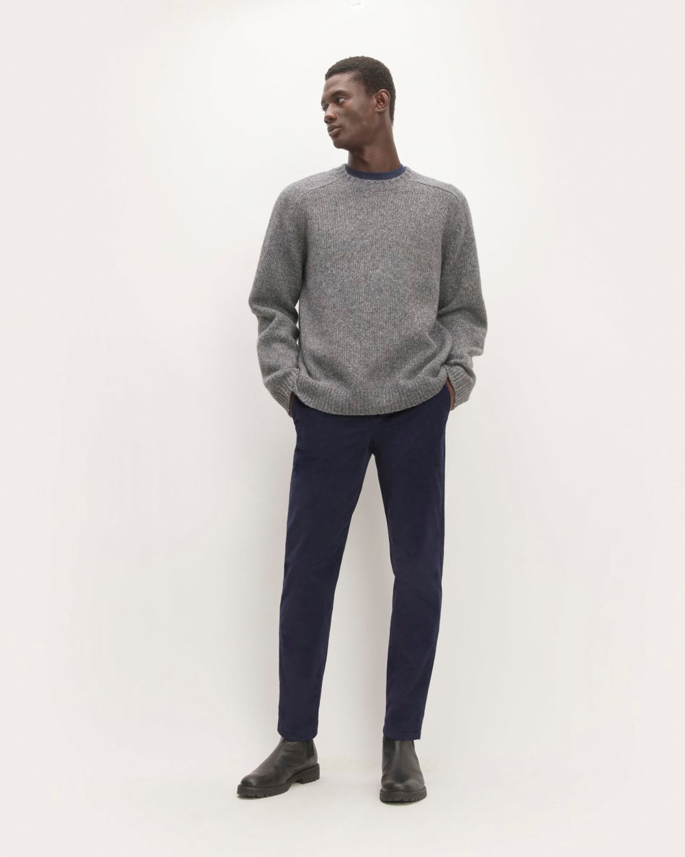 The Straight Fit Corduroy Pant | Navy