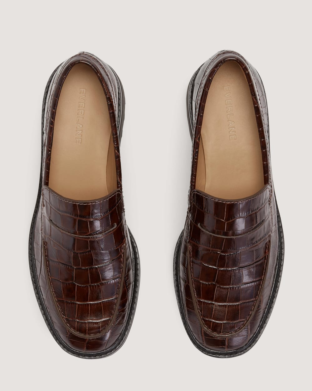 The Lug Loafer | Brown Crocodile - Image 3