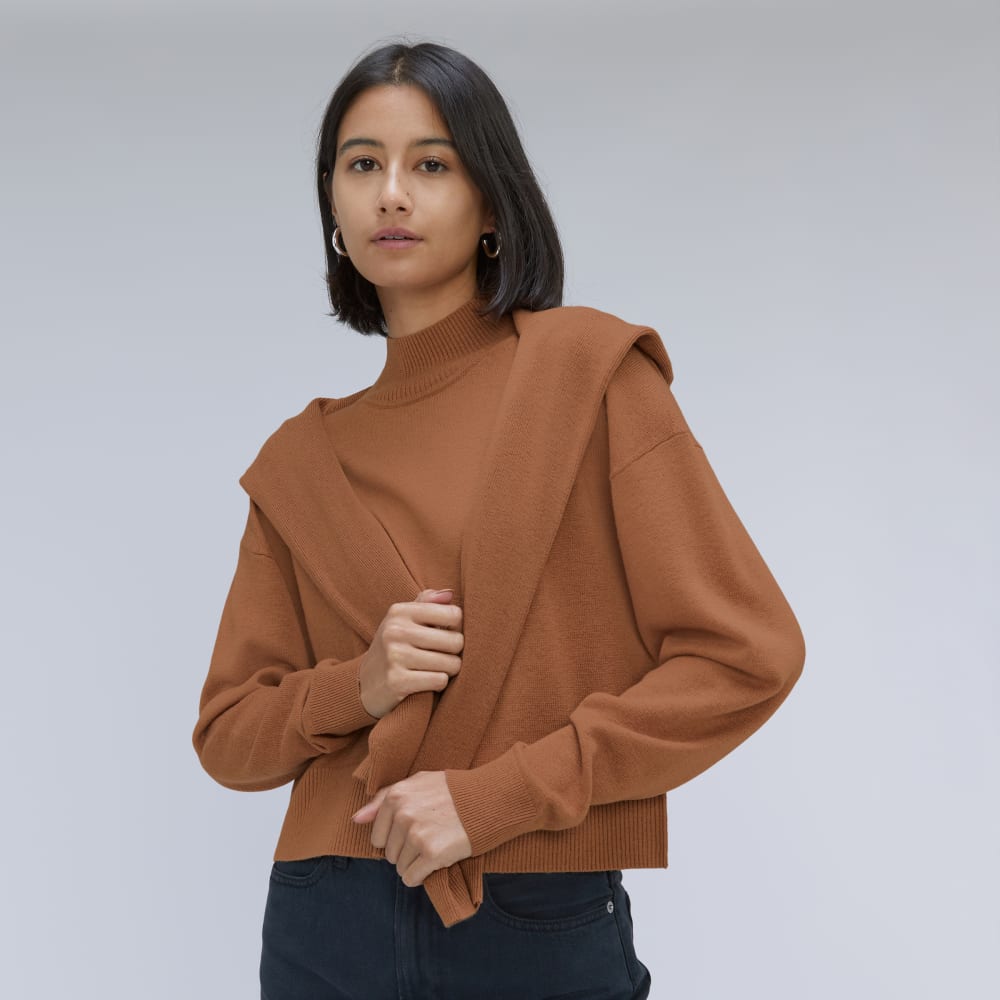 The Luxe Merino Turtleneck | Tawny Brown - Image 5