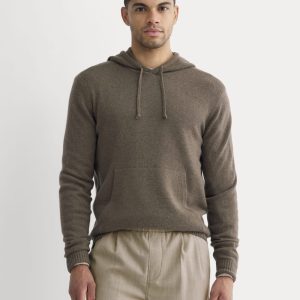 The Felted Merino Hoodie | Heather Chocolate Martini