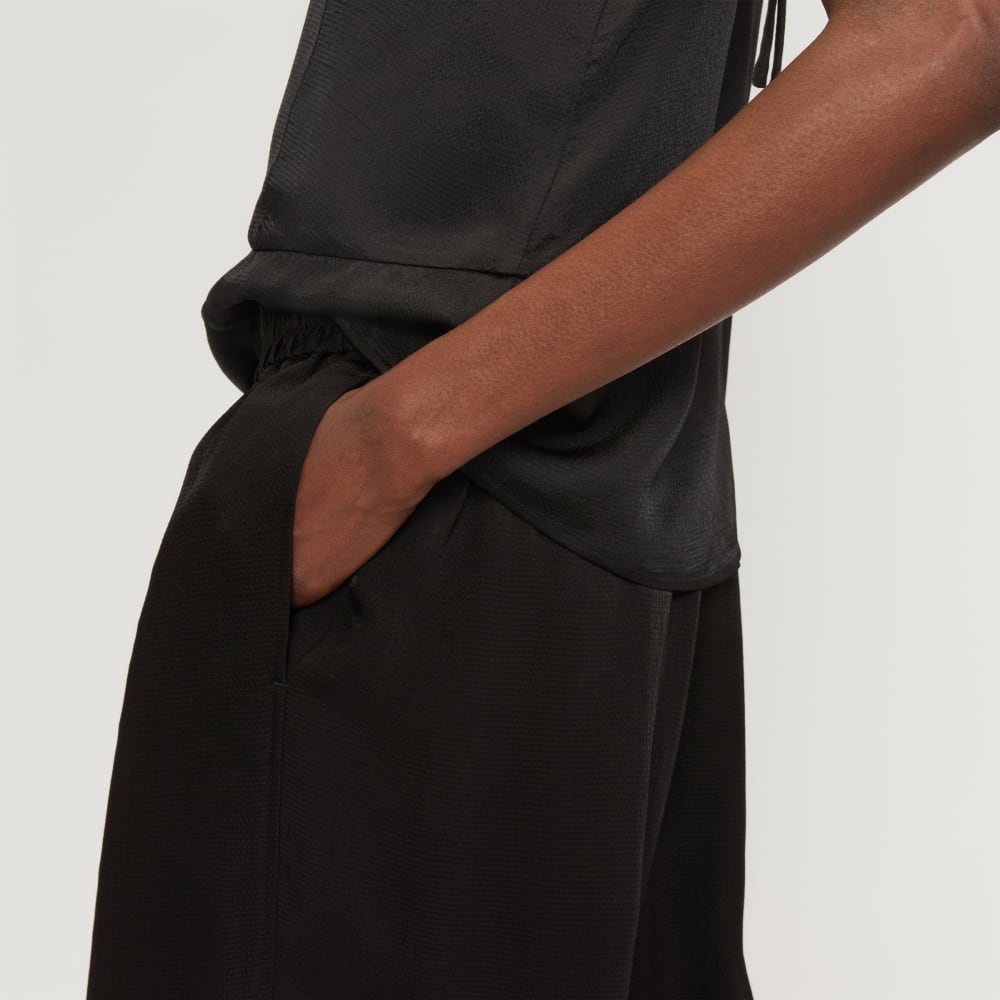 The Satin Pull-On Pant | Black - Image 5