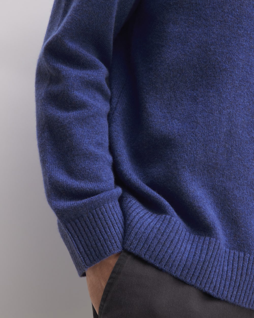 The Premium Merino Crew Neck Sweater | Bellwether Blue Heather - Image 5